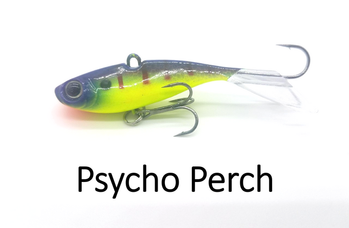 WNC Rip-N-Glide, Darting Jig, 3", 5/8 Oz, Psycho Perch