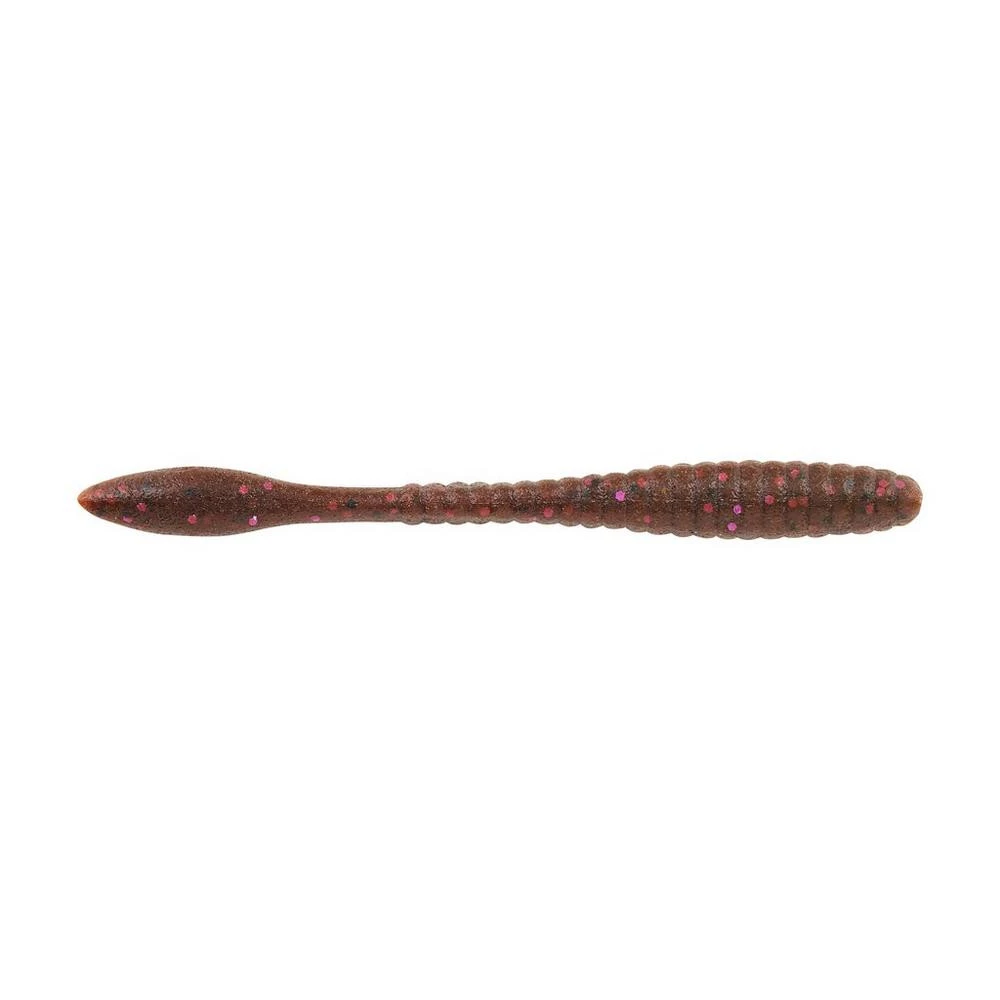 Berkley PowerBait MaxScent Flatworm 4.25", Cinnamon Purple, 8 Pack