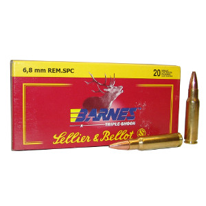 Sellier & Bellot 6.8 REM SPC, 110gr Barnes TSX, 20rnds