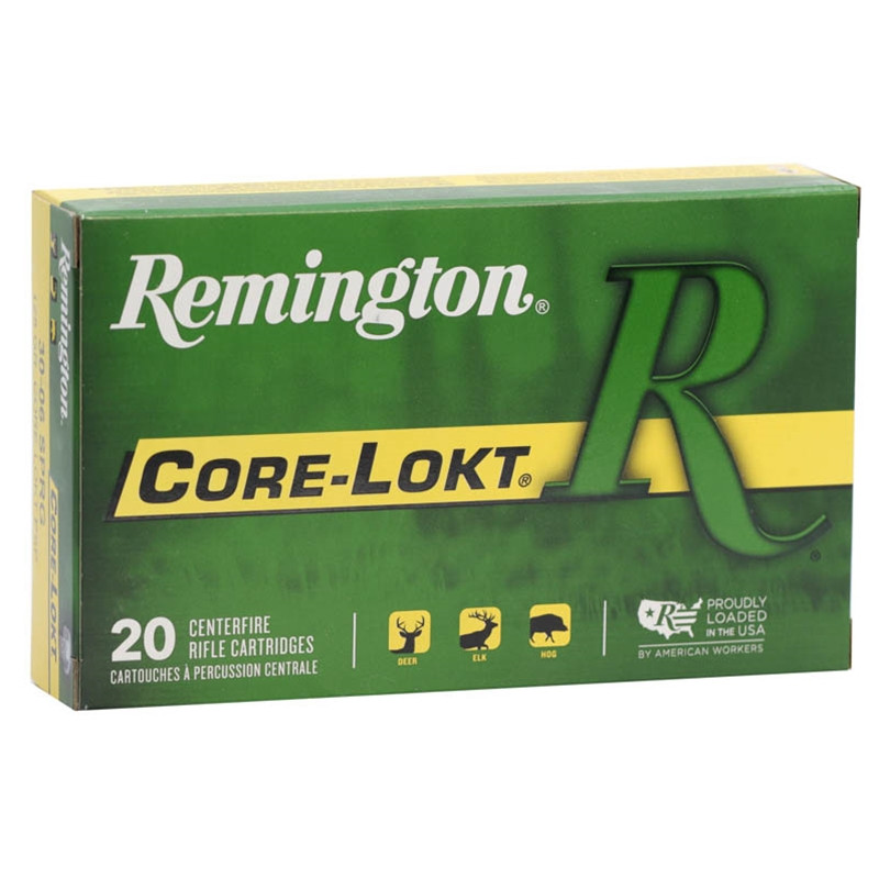 Remington Core-Lokt 30-06 Springfield 125 Grain JSP Ammunition, 20 Rounds