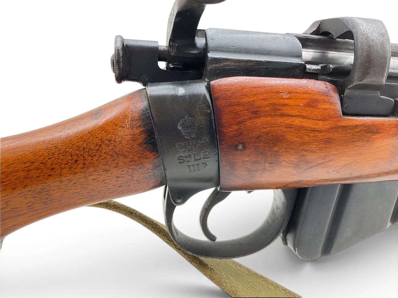 Sporterized Lee Enfield No 1 MK III* Bolt Action Rifle .303 British 25" Barrel Wood Stock