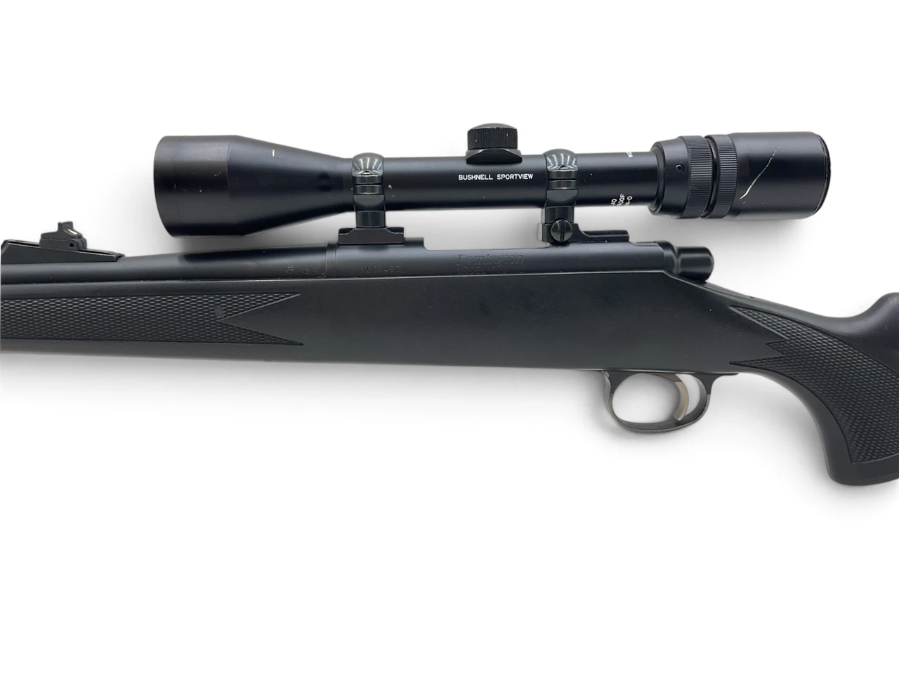 Remington Model 700ML Muzzle Loading .50Cal Black Powder Single Shot Rifle 24" Barrel Black Synthetic Stock With Bushnell  Sport View 3-9X40 Scope