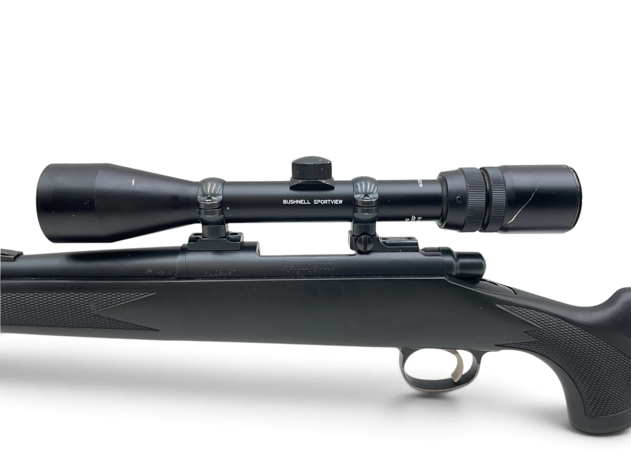 Remington Model 700ML Muzzle Loading .50Cal Black Powder Single Shot Rifle 24" Barrel Black Synthetic Stock With Bushnell  Sport View 3-9X40 Scope