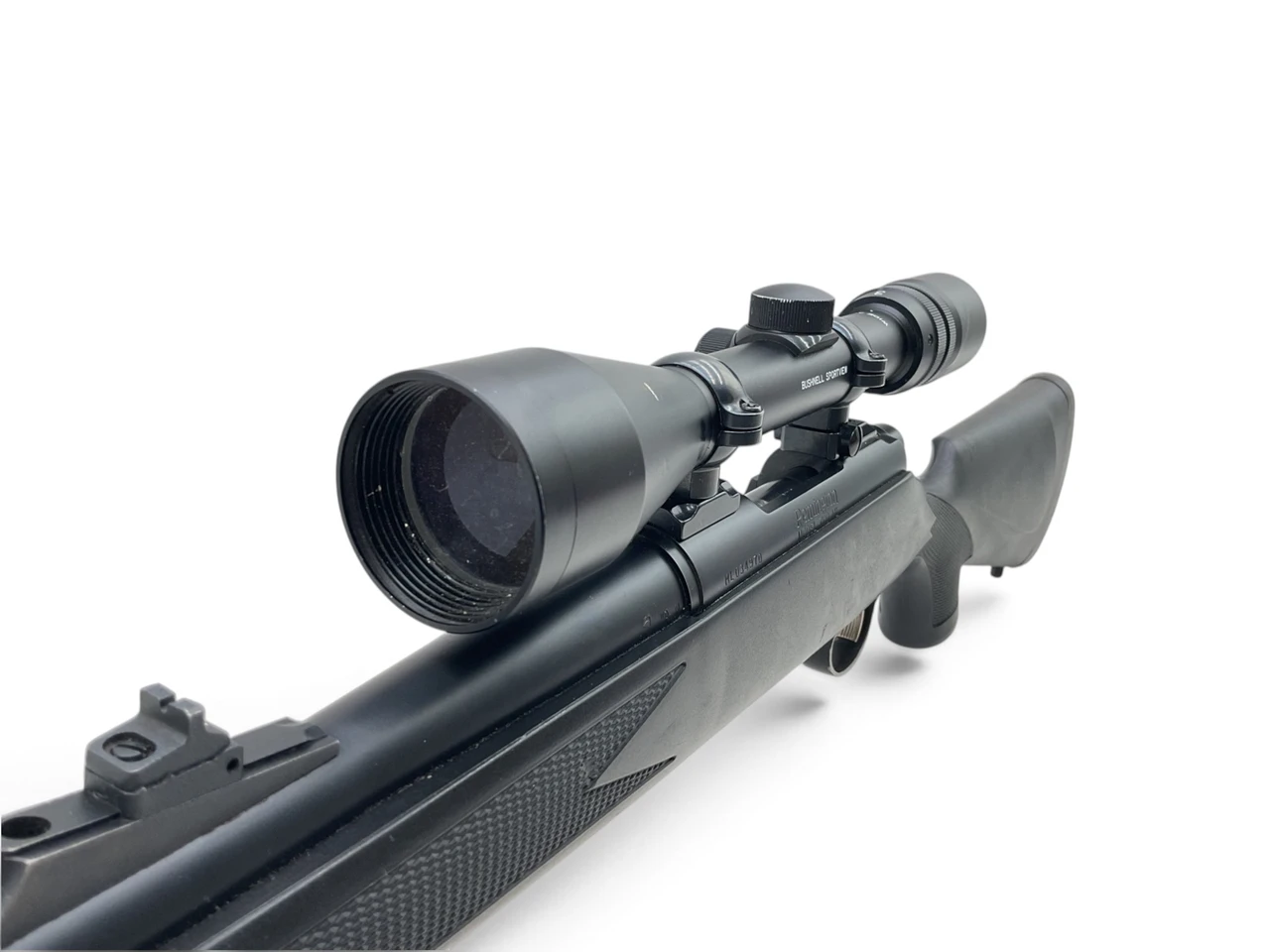 Remington Model 700ML Muzzle Loading .50Cal Black Powder Single Shot Rifle 24" Barrel Black Synthetic Stock With Bushnell  Sport View 3-9X40 Scope