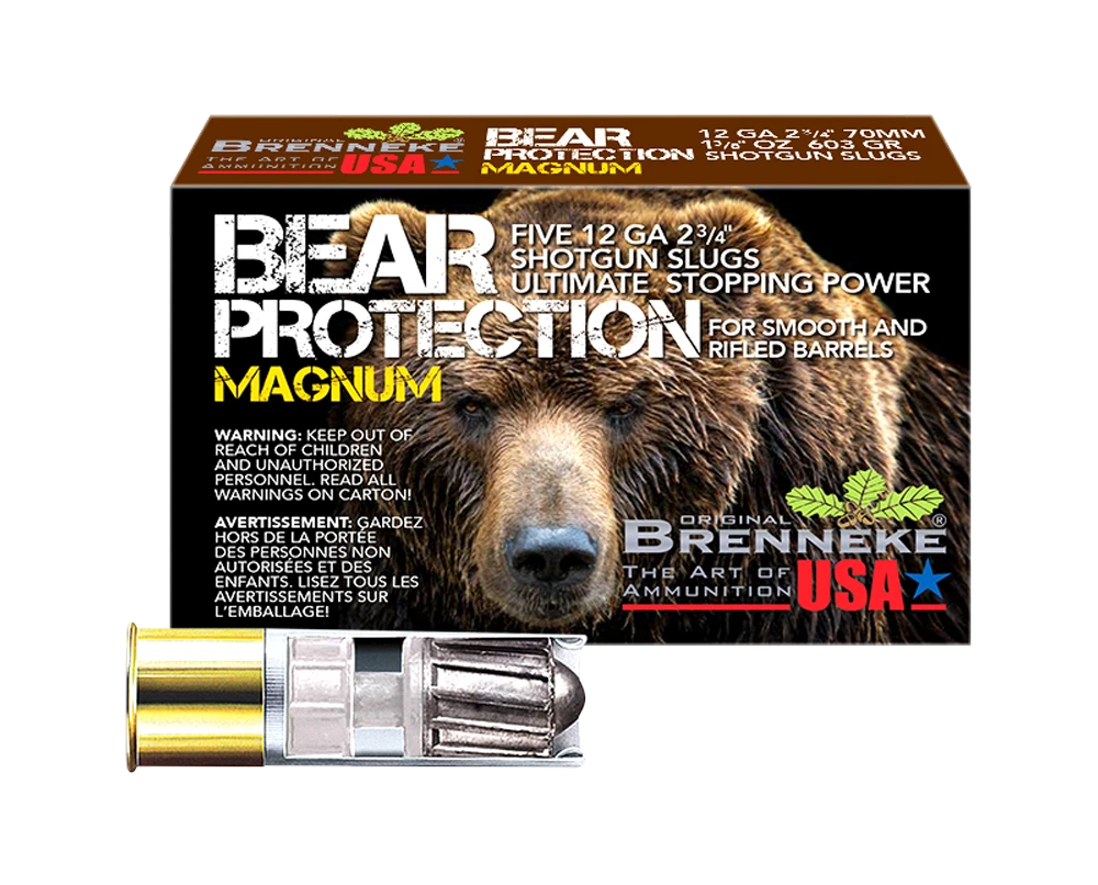 Brenneke Bear Protection Magnum Slug, 12 Ga 2-3/4", 1-3/8oz Slug, Box Of 5