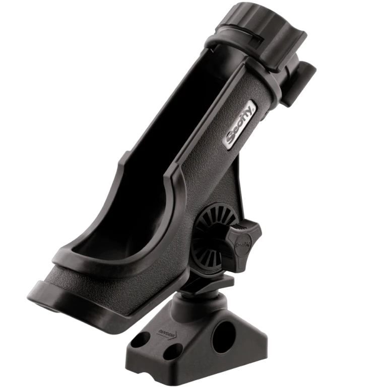 Scotty Powerlock Rod Holder w/241 Side/Deck Mount, Black