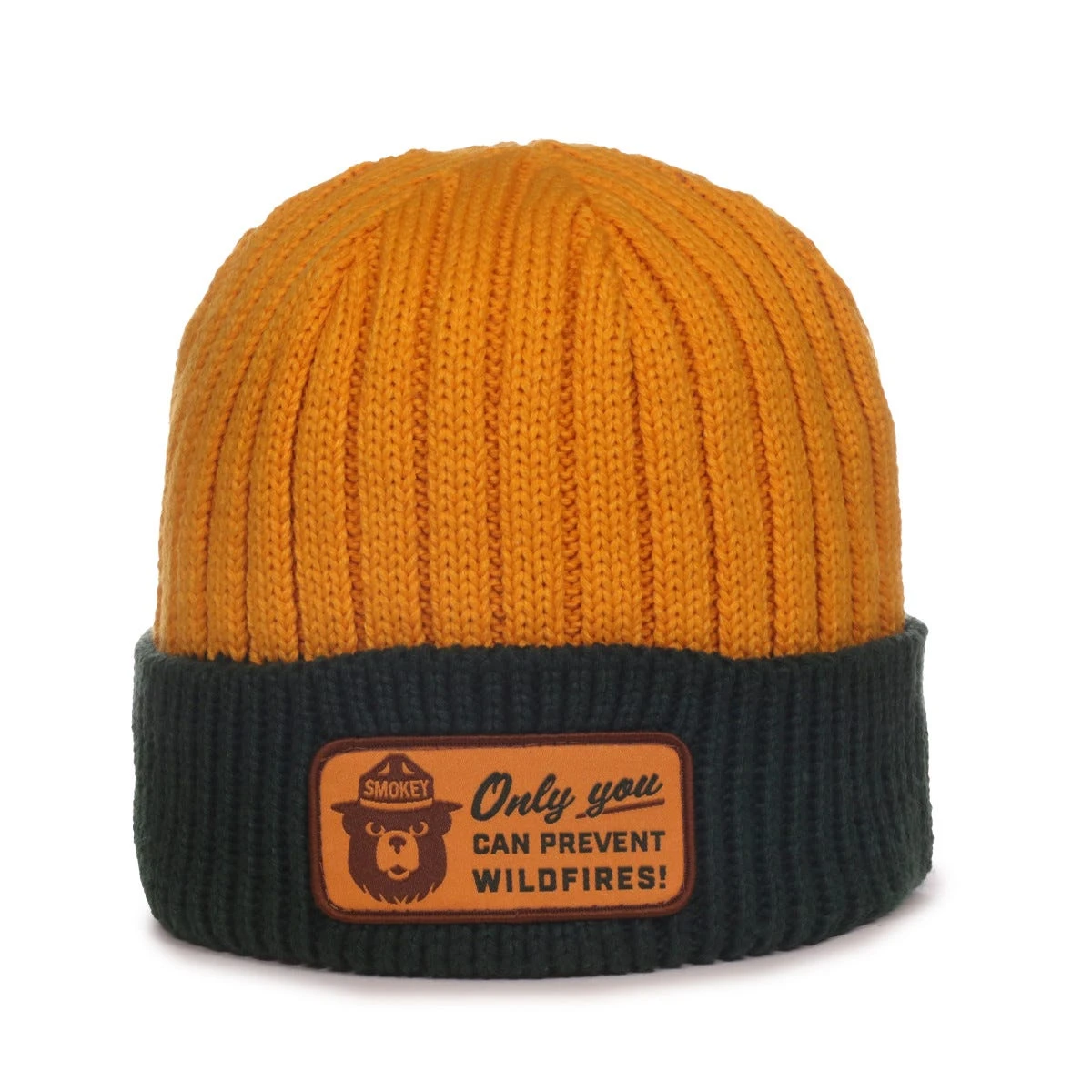 Outdoor Cap Smokey Knit Toque, Gold/Green