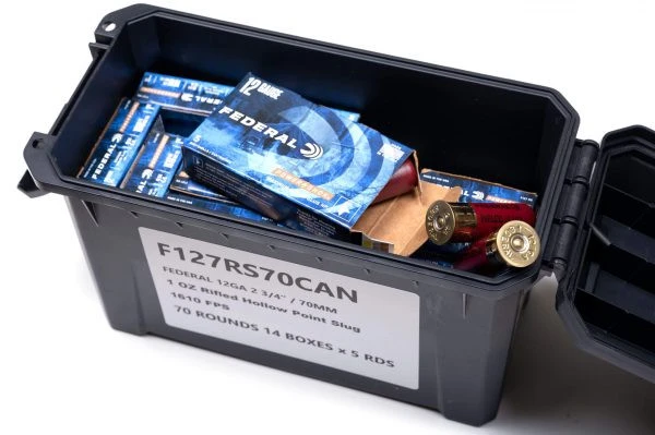 Federal Power Shok 12 Ga 2-3/4", 1oz Rifled Slug, Hollow Point, 70 Rounds