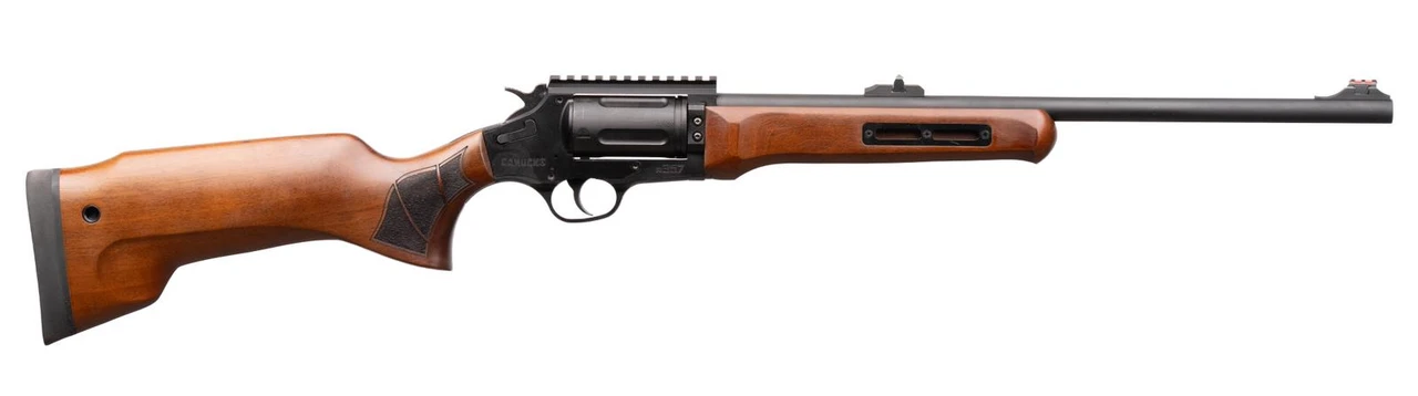 Canuck Evolve Revolver Rifle, .357 Mag/ 38 Spc, 18" Barrel, Black Finish Walnut Stock