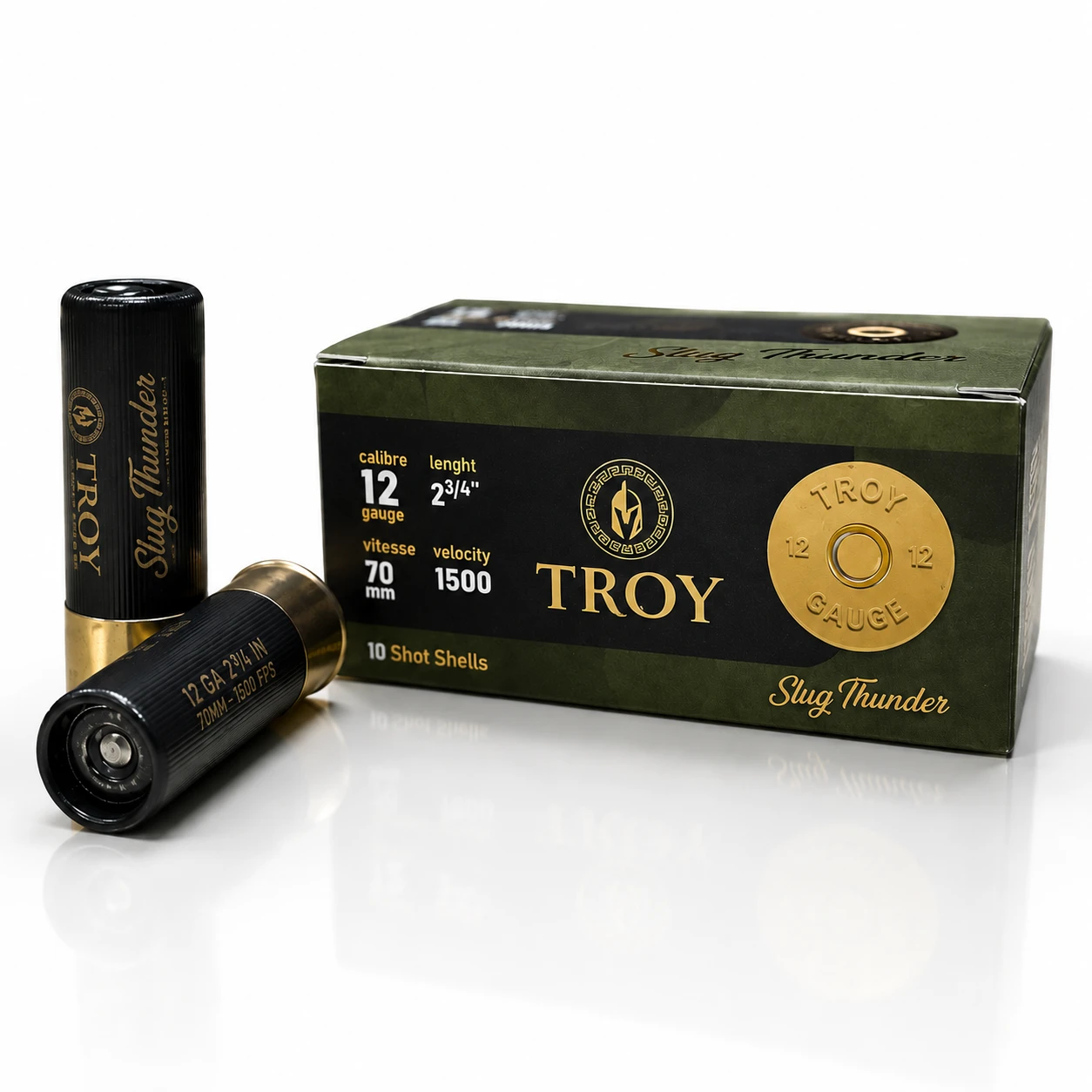 YTR Troy 12 Ga Slug Thunder, 2 3/4", 1.1 Oz, 200 Rounds