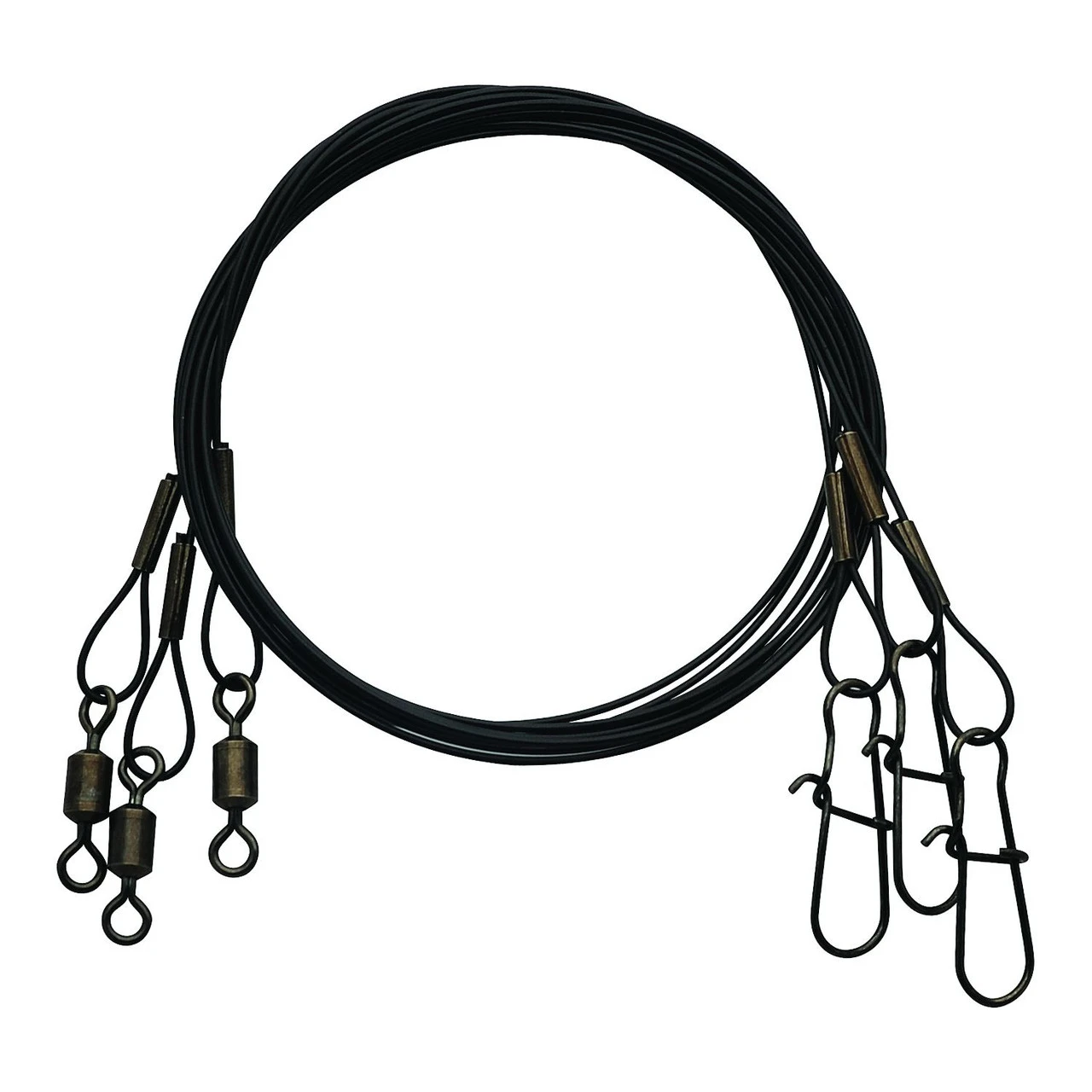 Eagle Claw 18" Steel Wire Leader, 60 lb, Black, 3 Pack