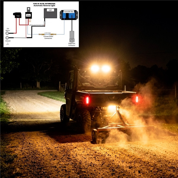 Straightline SmartWire Backup/Reverse Light Kit - Without Light - 384530