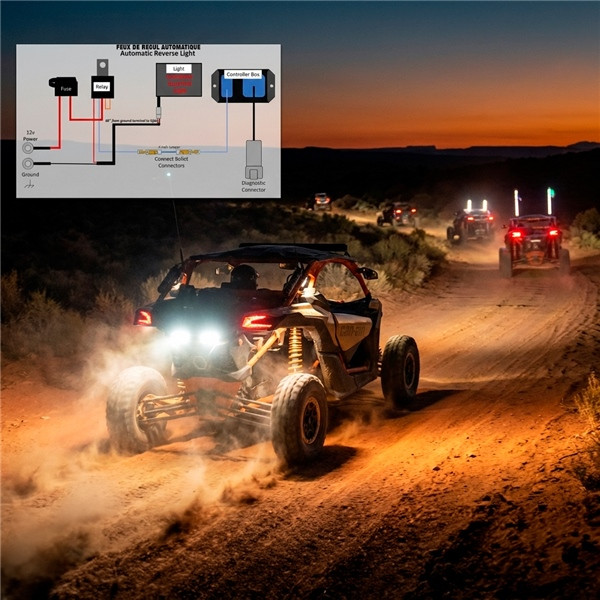 Straightline SmartWire Backup/Reverse Light Kit - Without Light - 384534