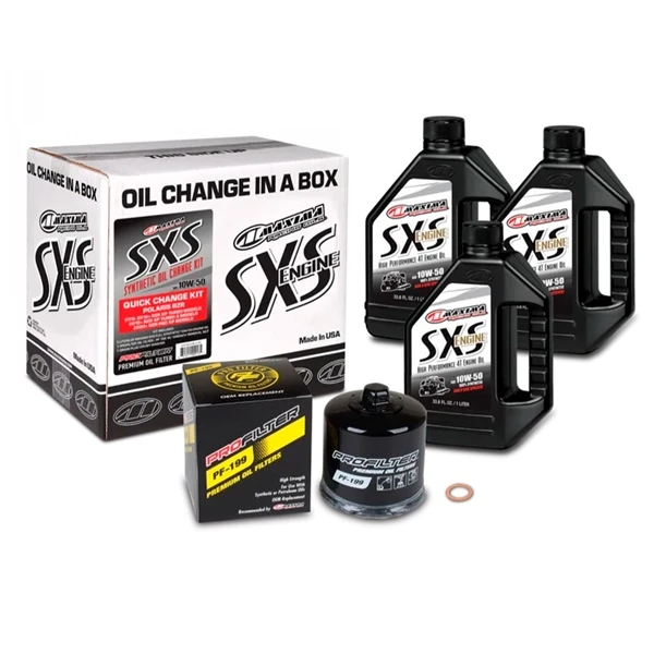 Maxima SXS Quick Oil Change Kit - Polaris Turbo 10W50 - 144621