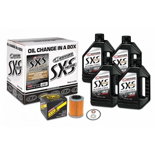 Maxima SXS Quick Oil Change Kit - Can-Am 5W40 - 144623