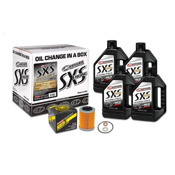 Maxima SXS Quick Oil Change Kit - Can-Am 10W50 - 144620