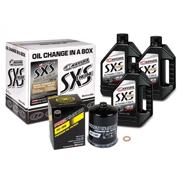 Maxima SXS Quick Oil Change Kit - Polaris RZR/Ranger 5W50 - 144617
