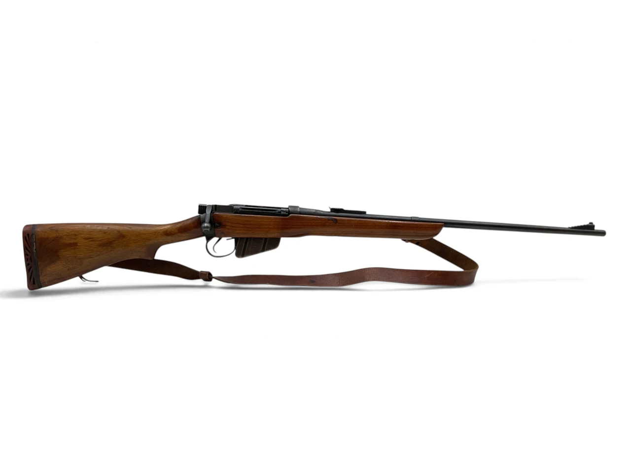 Sporterized Lee Enfield Long Branch No4 MK1 Bolt Action Rifle .303 British 25.2" Barrel Wood Stock