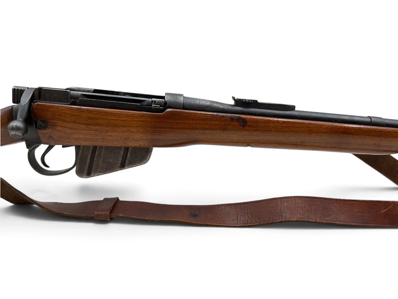 Sporterized Lee Enfield Long Branch No4 MK1 Bolt Action Rifle .303 British 25.2" Barrel Wood Stock