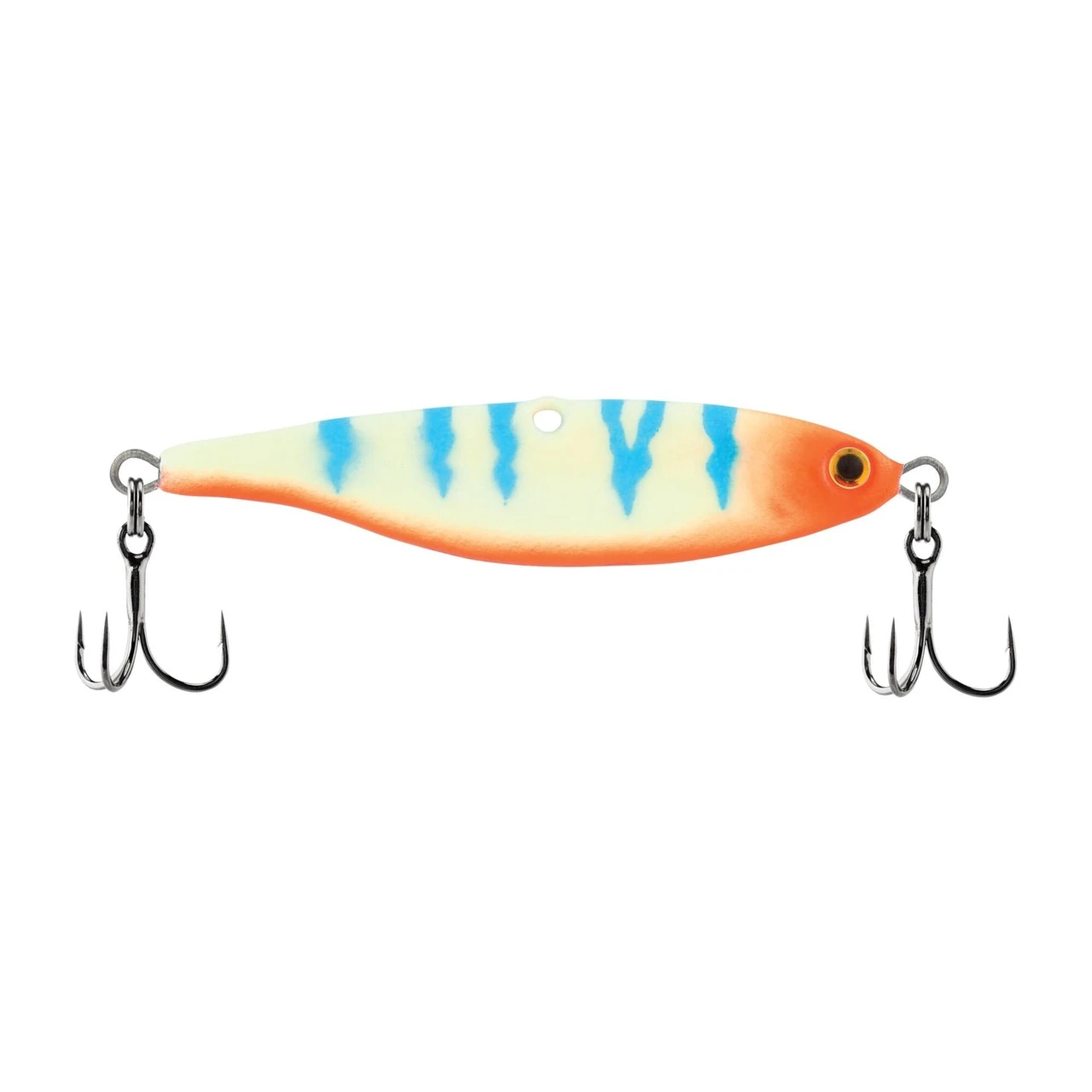 Berkley Vibrato Jigging Bait, 2", 3/8 Oz, Blue Glow Tiger