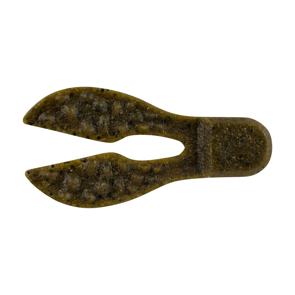 Berkley PowerBait MaxScent Meaty Chunk, 3", Green Pumpkin, 6 Pk