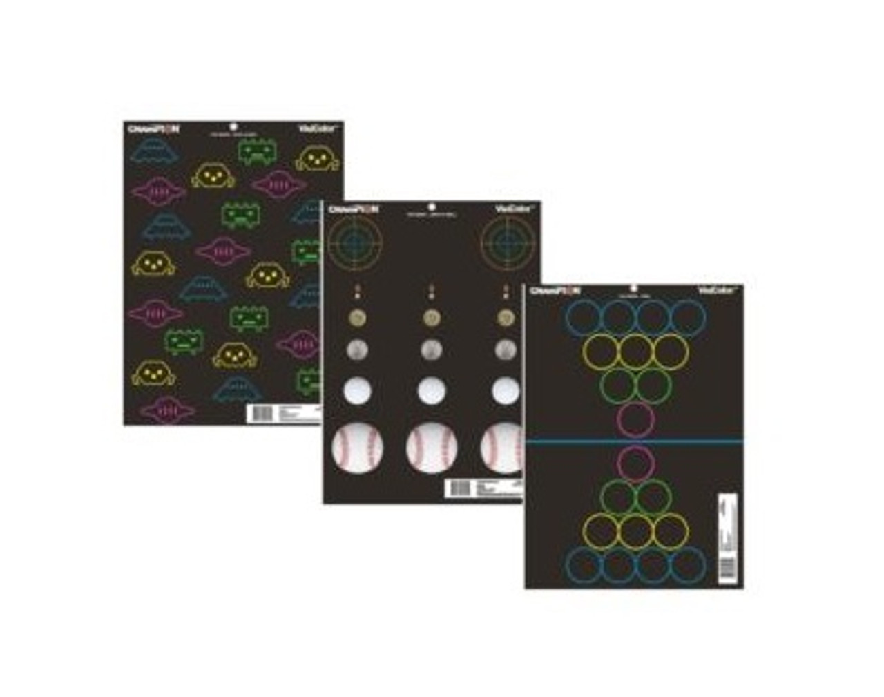 Champion Visicolor Fun Games Targets, 12 Pk