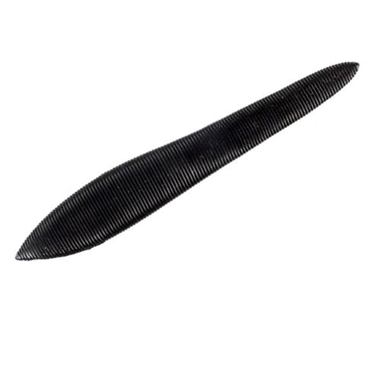 Lunkerhunt Leech, 5", Black, 8 Pk