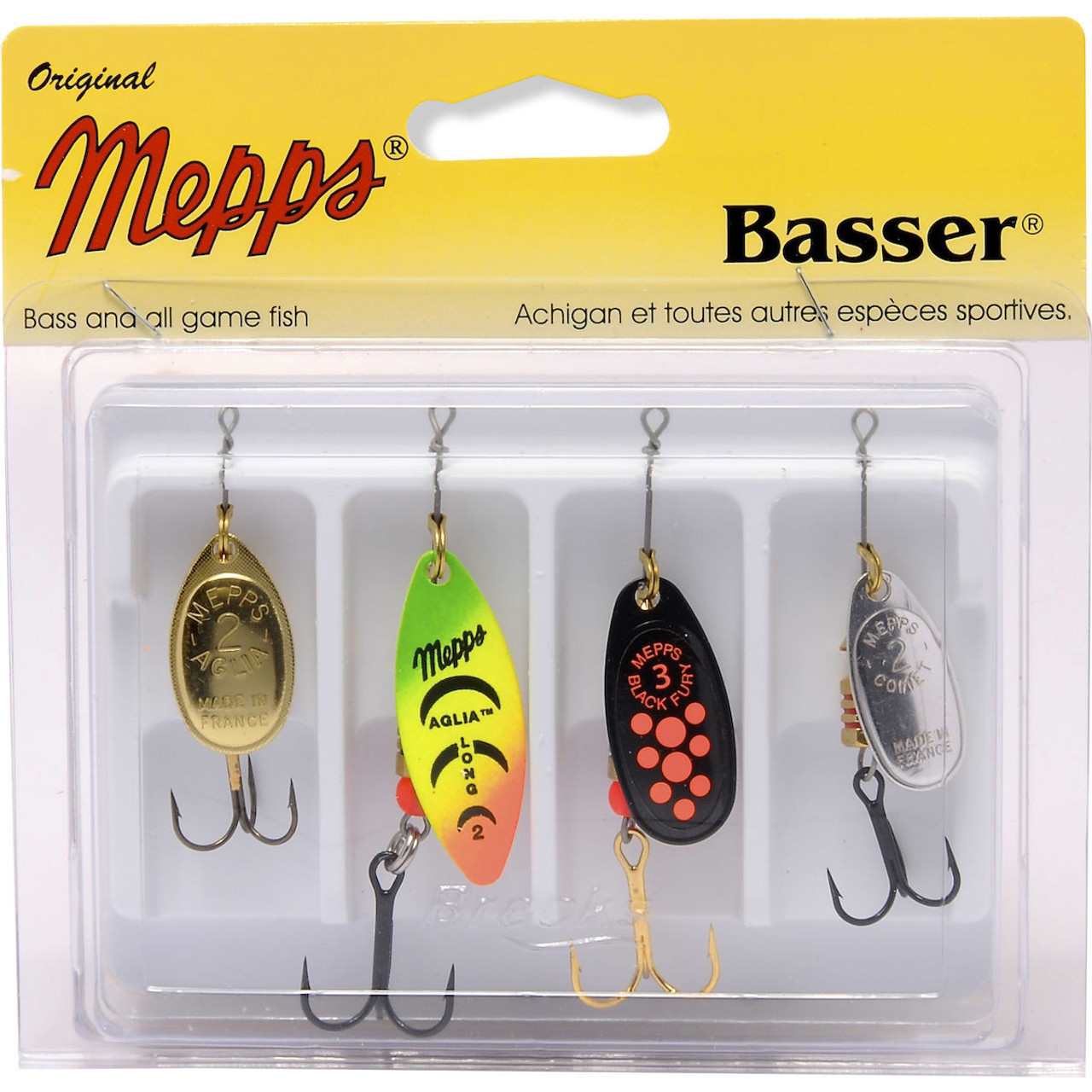 Mepps 4-K2-ASST Basser Kit, 4 Pc