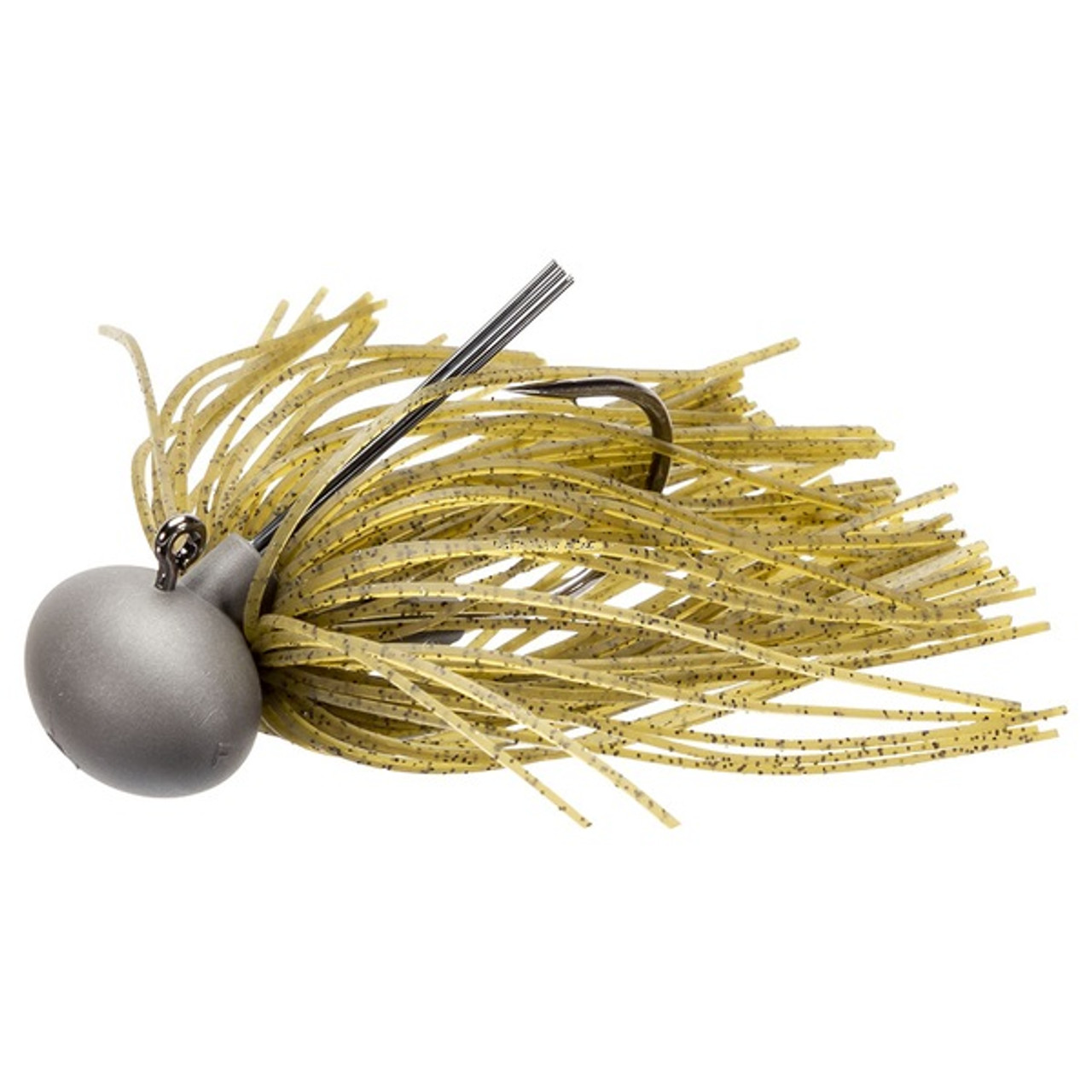 Keitech Tungsten Model II ver. 2 Football Jig, 3/8 oz, Green Pumpkin