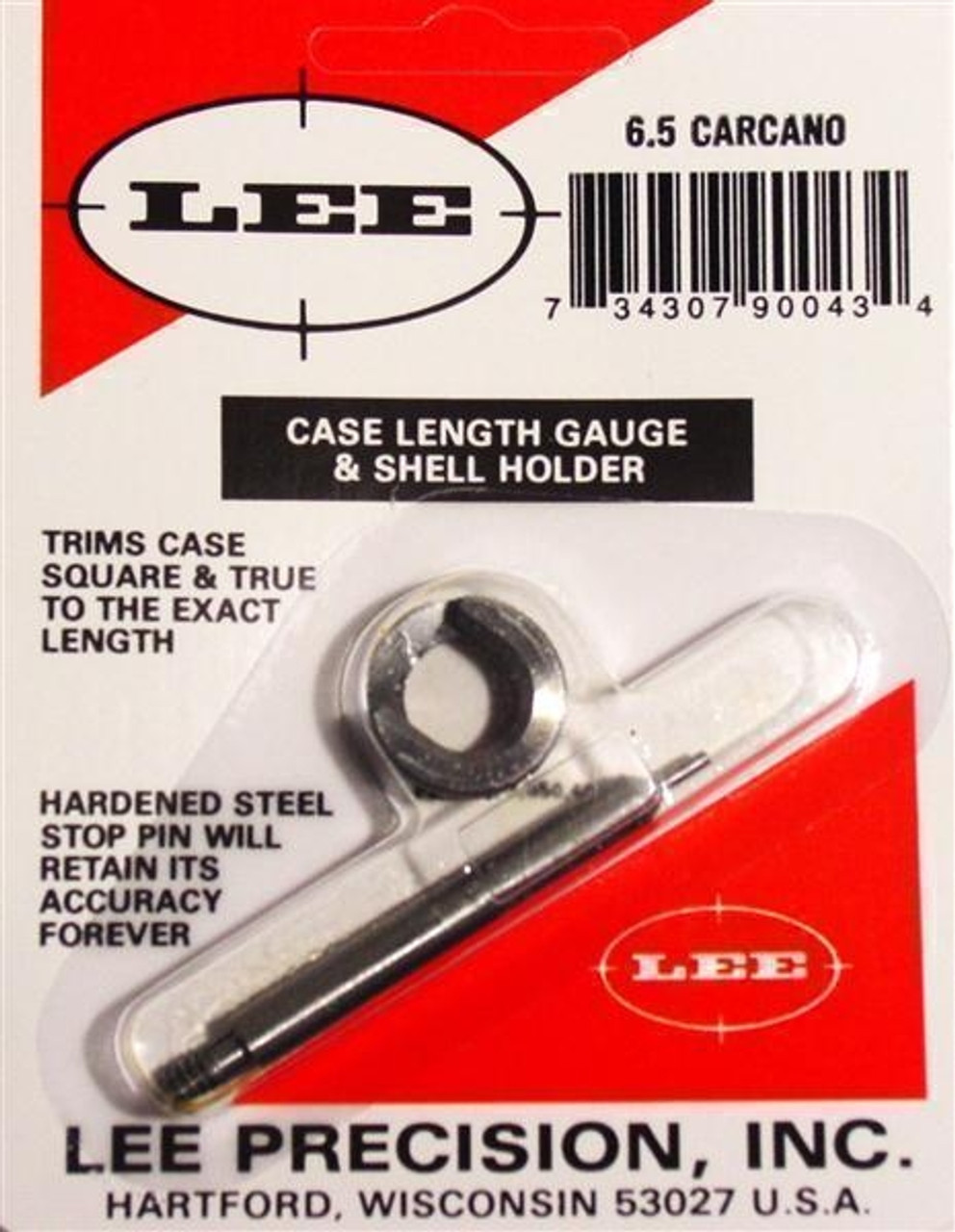Lee Precision 6.5 Carcano Case Length Gauge & Shell Holder