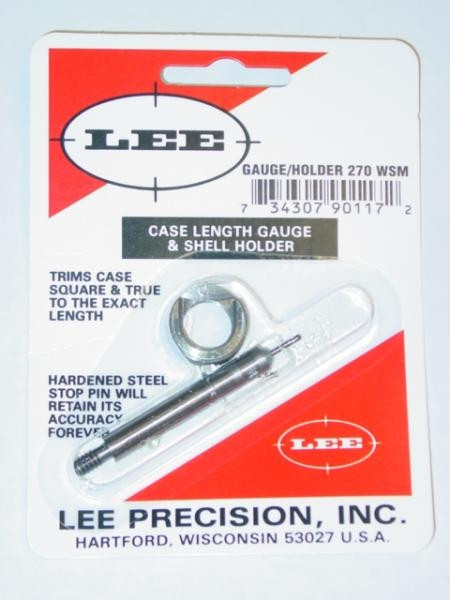 Lee Precision 270 Winchester Short Magnum Case Length Gauge & Shell Holder