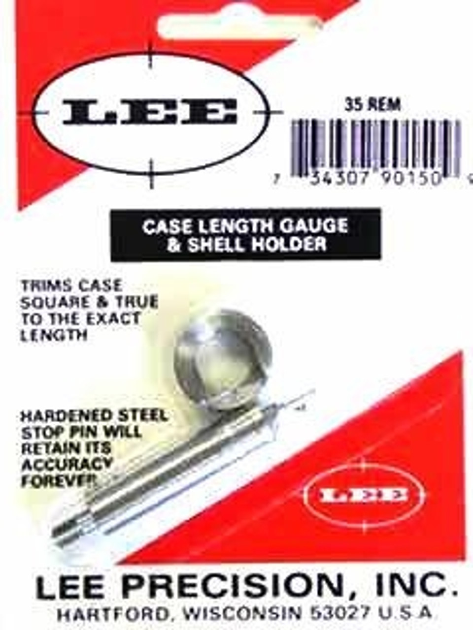 Lee Precision 35 Remington Case Length Gauge & Shell Holder