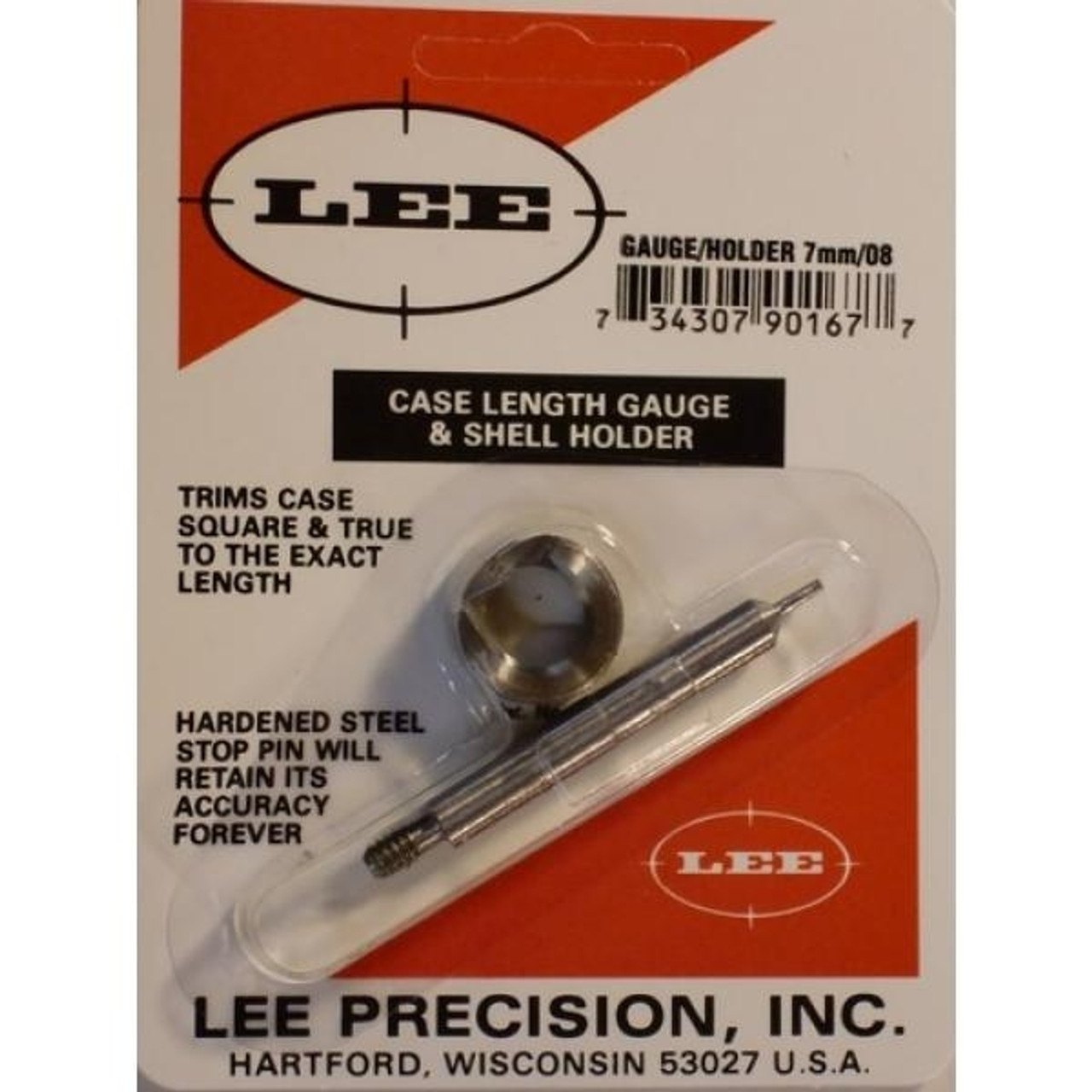 Lee Precision 7MM-08 Rem Case Length Gauge & Shell Holder