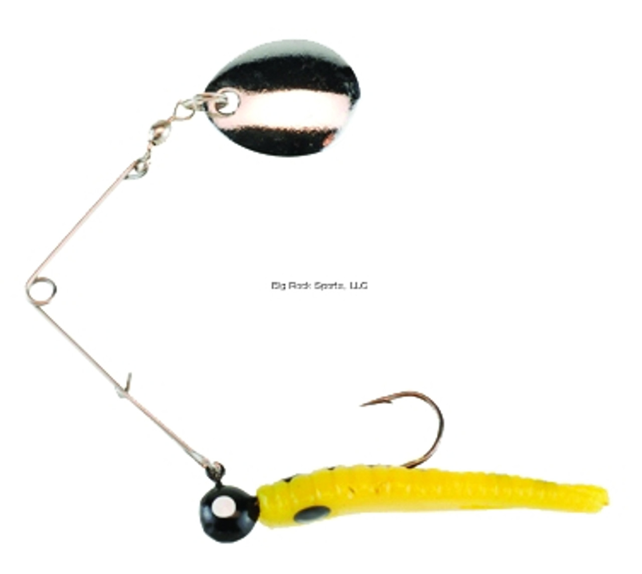 Johnson Beetle Spin Jig, 2, 1/4 Oz, Yellow/Black Spots, 2 Pk - THE FISHING  SOURCE