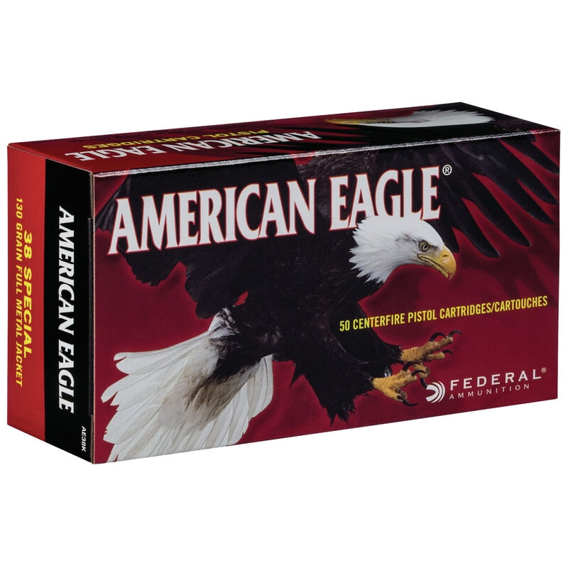 Federal American Eagle 38 Special, 130 Gr, FMJ, 50 Rnds