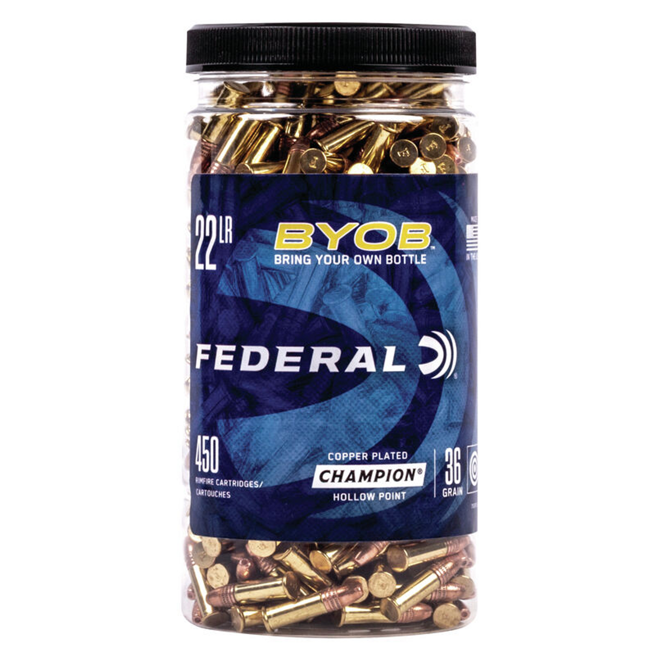 Federal Bring Your Own Bottle 22 LR, HP, 450 Rd