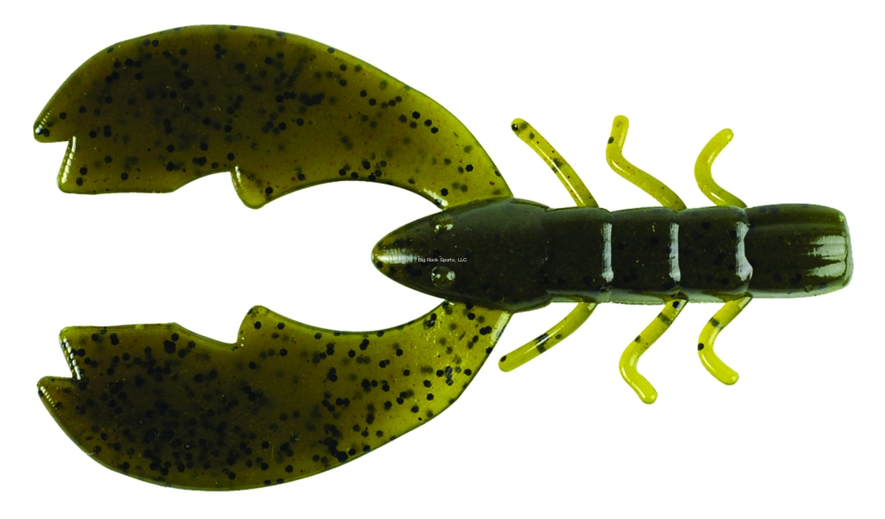 Berkley PowerBait Chigger Craw, 4", Green Pumpkin, 9 Pk