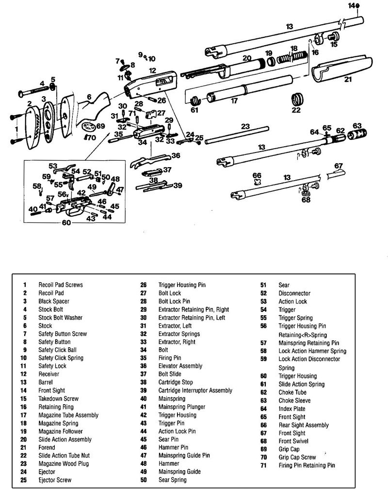 Mossberg 500 Safety Button Repair Kit - SFRC