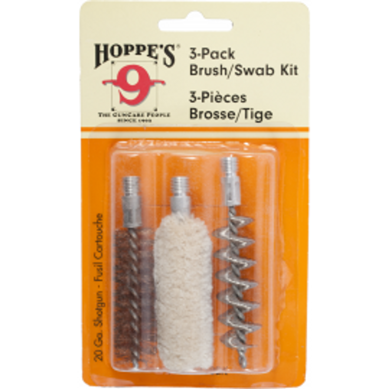 Hoppe's Brush/ Swab Kit, 20 Ga, 3 Pk