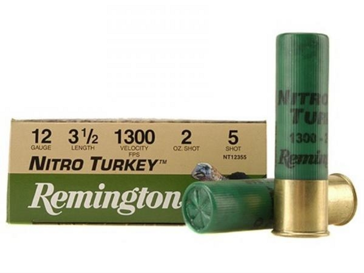 Remington Nitro Turkey 12 Ga, 3 1/2", 2 Oz, #5 Turkey Load, 10 Rds