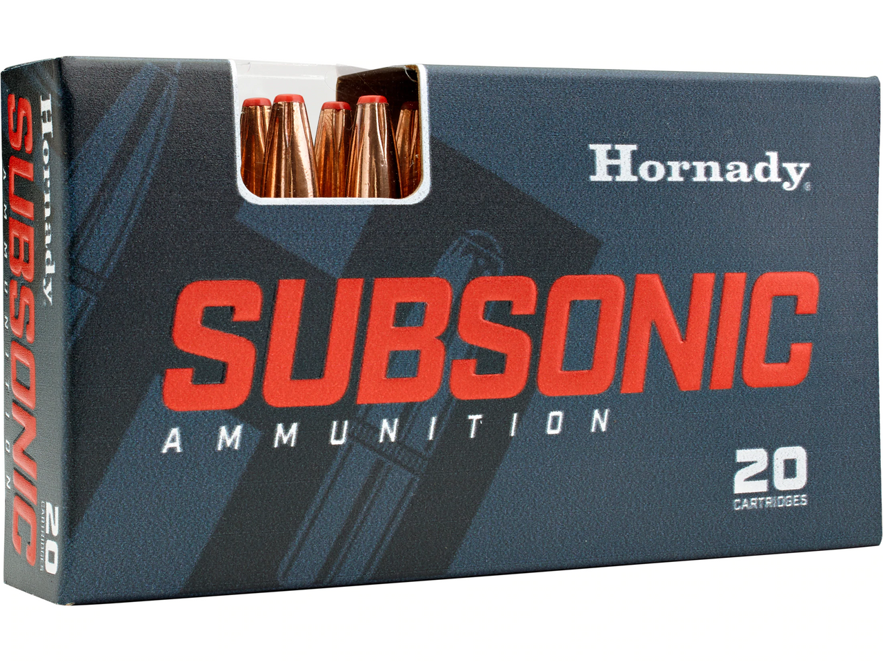 Hornady Subsonic 30-30 Win, 175 Gr Sub-X, 20 Rds