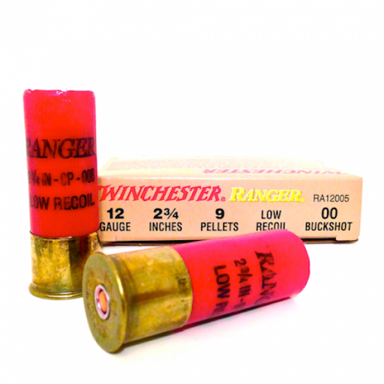 Winchester Ranger Low Recoil 12 Ga 2 3/4, 00 Buck, 5 Rds