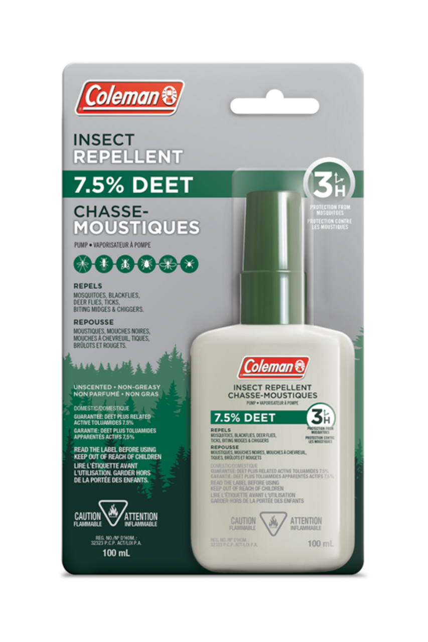 Coleman 7.5% Deet Insect Repellent, Liquid, 100 mL