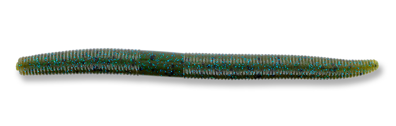 Yamamoto Senko Worm, 5", Green Pumpkin Blue, 10 Pk