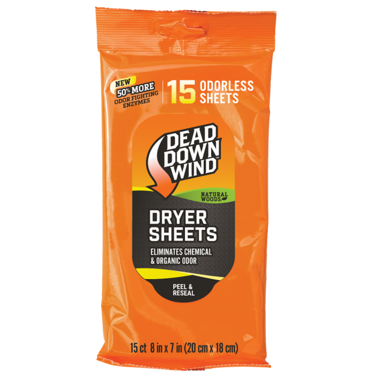 Dead Down Wind Dryer Sheets, Natural Woods