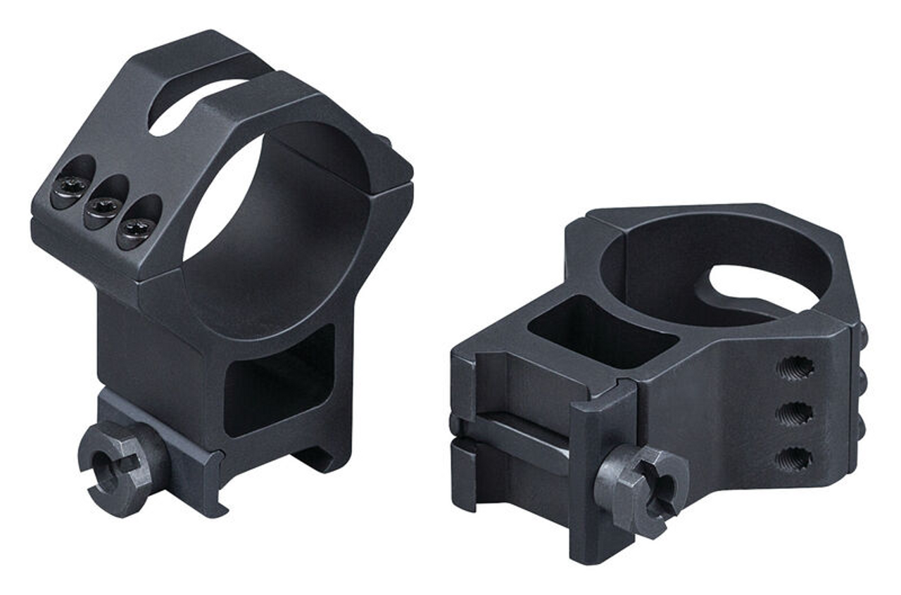 Weaver 6-Hole Picatinny Rings, 1" High, Black Matte