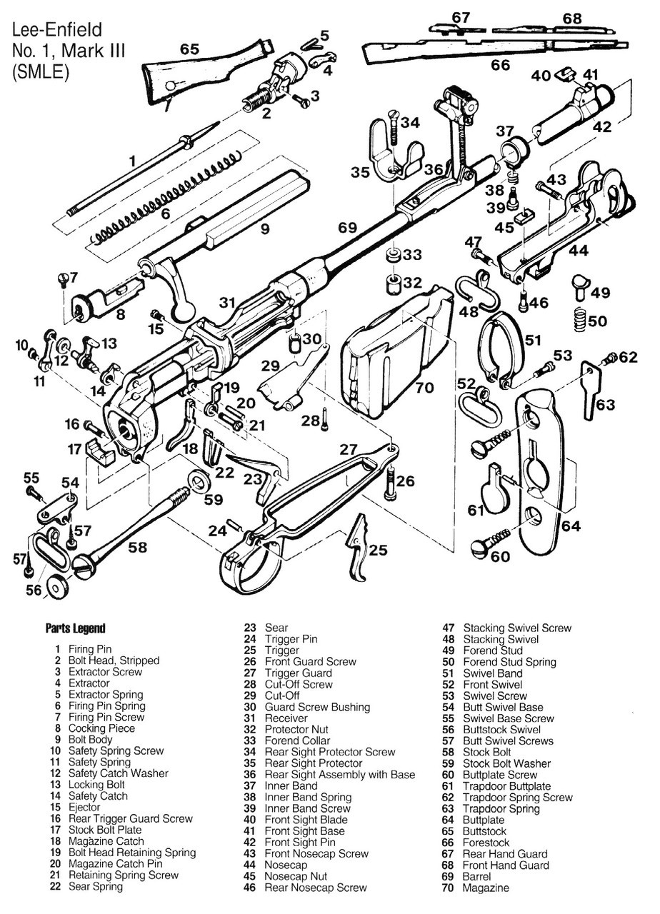 Lee-Enfield No. 1 Mark III Swivel Screw, New