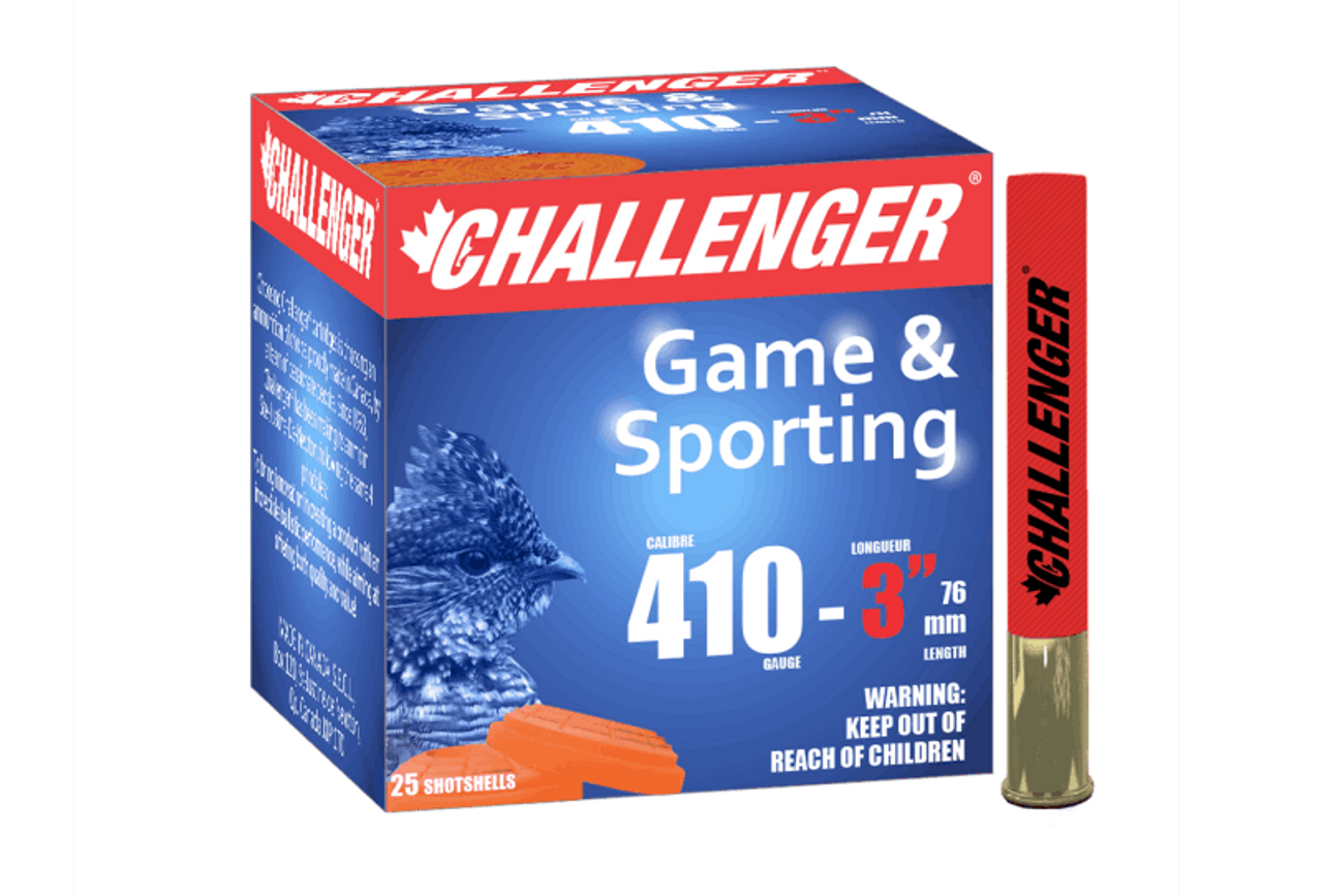 Challenger Sporting 410 Ga, 3", #6 Lead, 25 Rds
