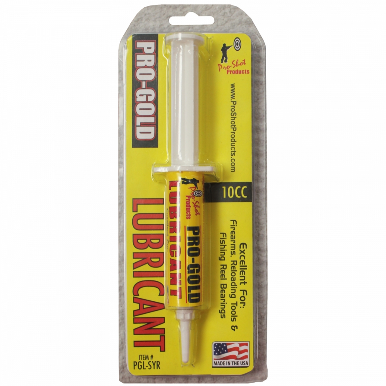 Pro-Shot Pro Gold Lube, 10 CC Syringe