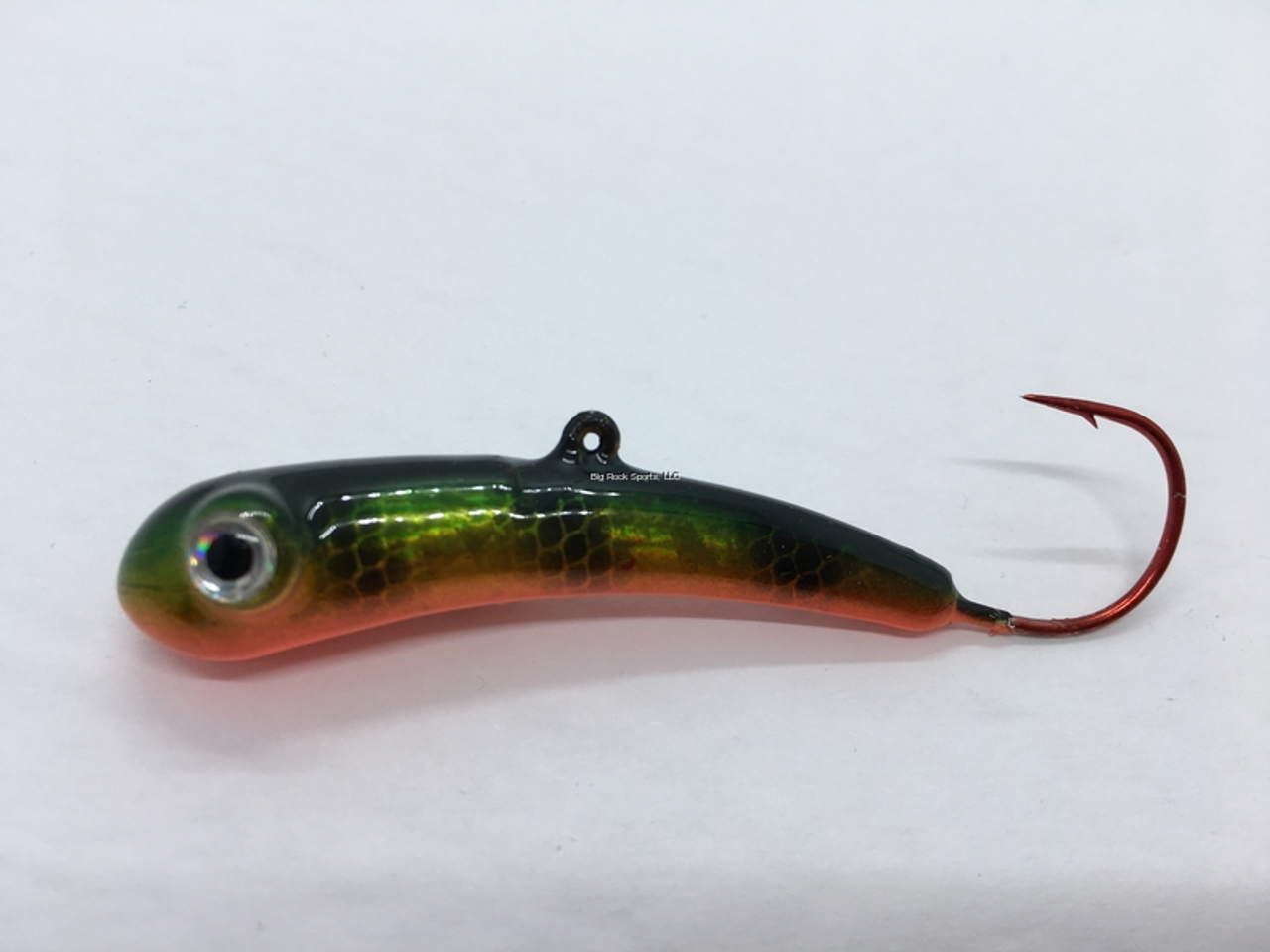 Magz Mfg Badd Boyz Jigging Lure, 1 1/4 Oz, 2 3/4", Perch Holographic